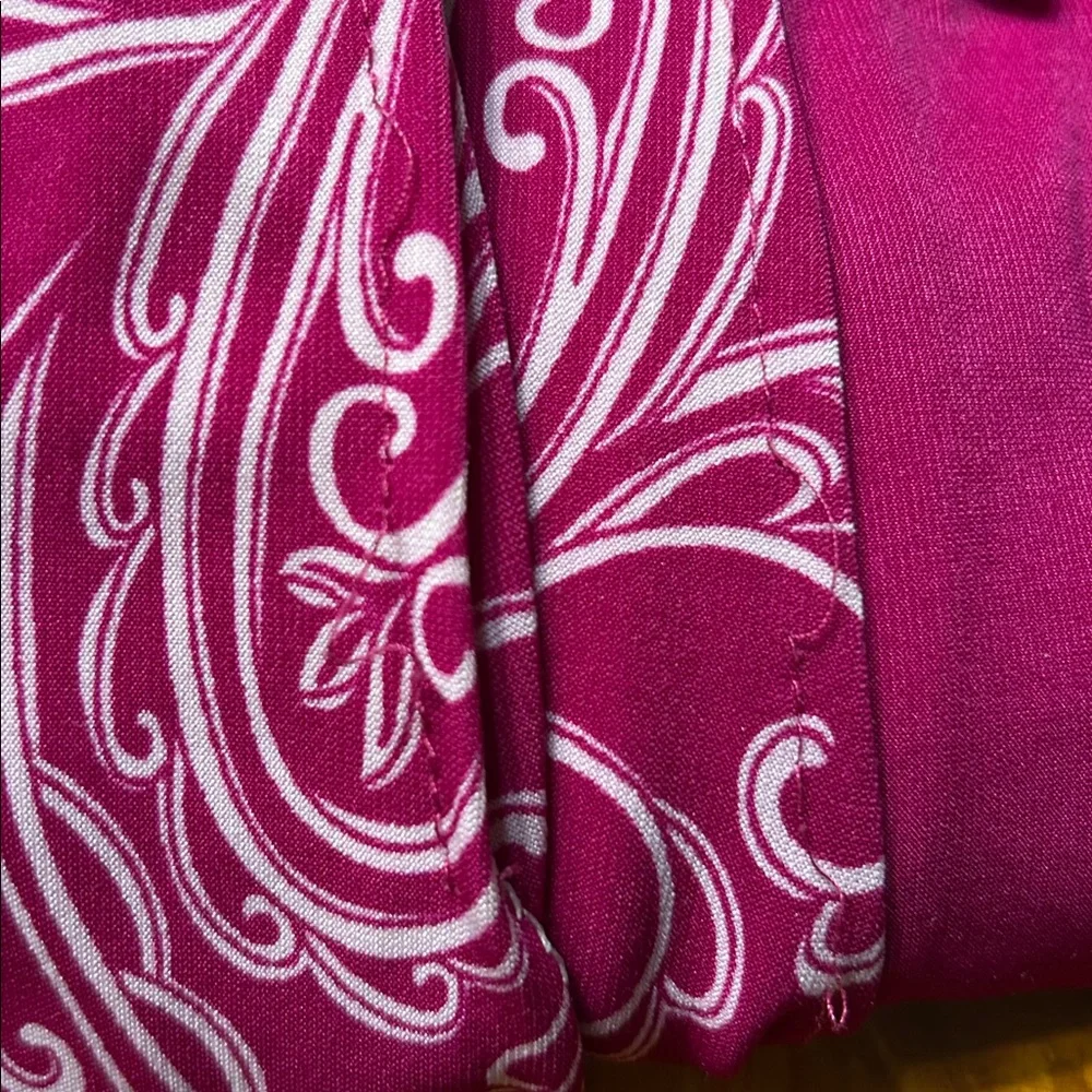 Jon & Anna Magenta Abstract Paisley Floral Print Smocked Maxi Dress Boho Summer - Picture 8 of 8